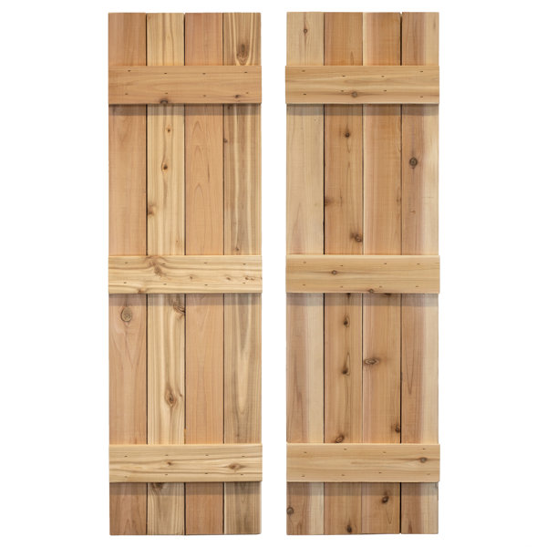 Dogberry Collections Traditional Board and Batten Exterior Shutters